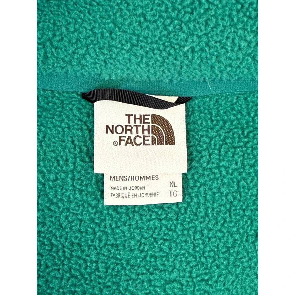 The North Face Mens Full Zip‎ Fleece Vest Green Navy Blue NF0A4QZH XL